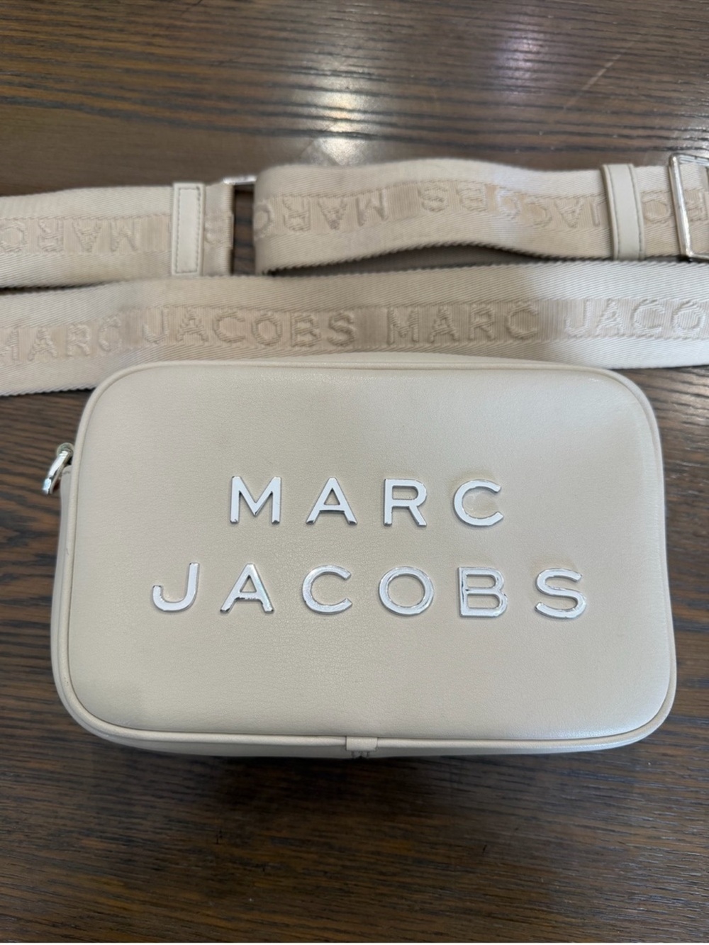 Marc Jacobs Cream Flash Crossbody Camera Bag